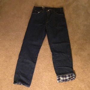Dickies flannel-lined jeans
